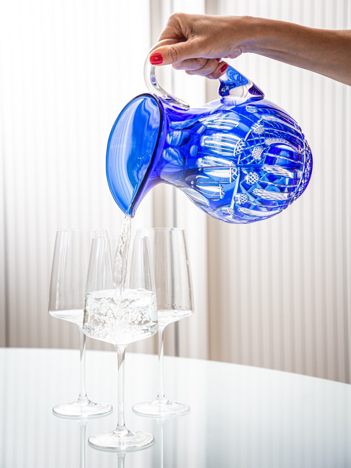 Jarra de Cristal 2L Mozart Crystal By Frederico Strauss Lapidado 69