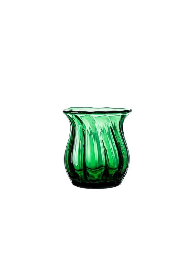 cachepot de cristal verde mozart