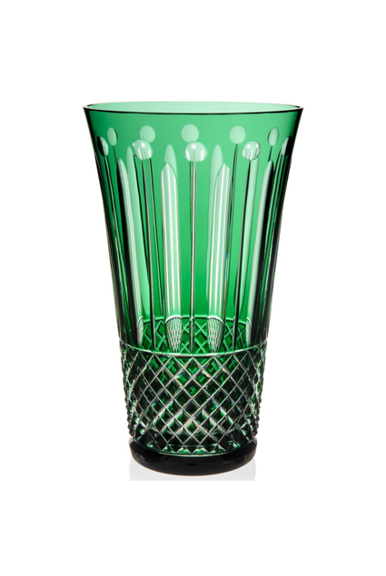Vaso de Cristal Mozart Crystal By Frederico Strauss Verde - 28CM
