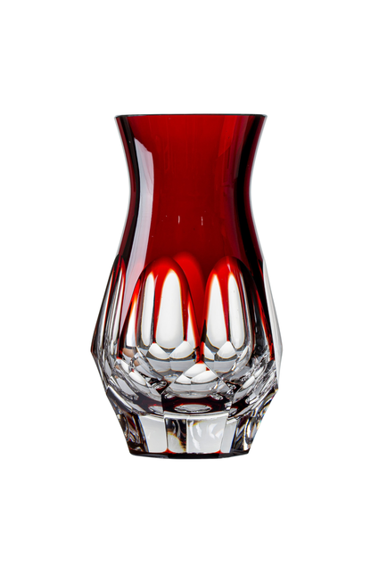 Marcolin Art Crystal マルコリン クリスタル 850 魚 赤 vaso-centro-de-mesa-vermelho-