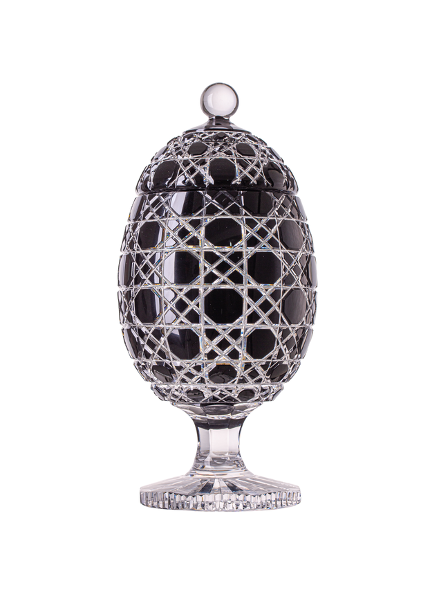 ovo de cristal grande preto mozart