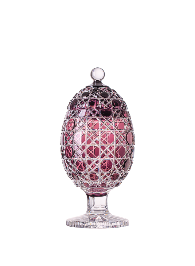 ovo de cristal pequeno ametista mozart