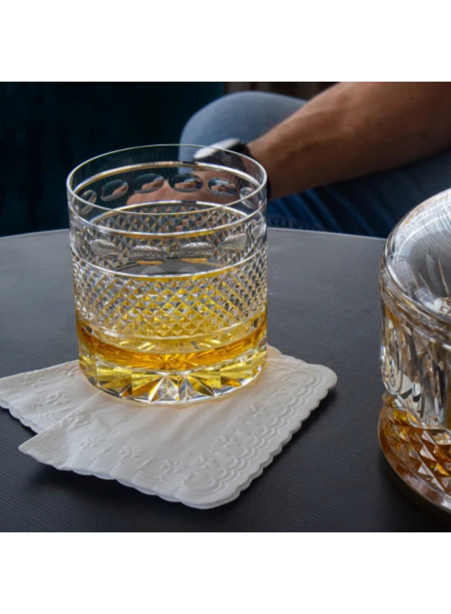 Jogo de 2 Copos de Cristal Double Blend Agente Secreto para Whisky