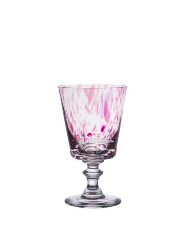 taca murano color rosa