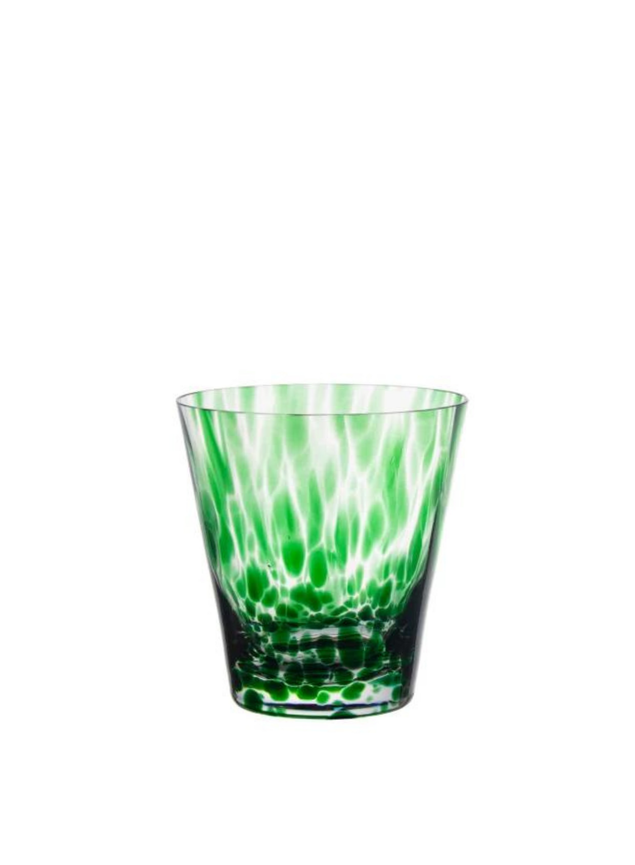 copo murano color verde