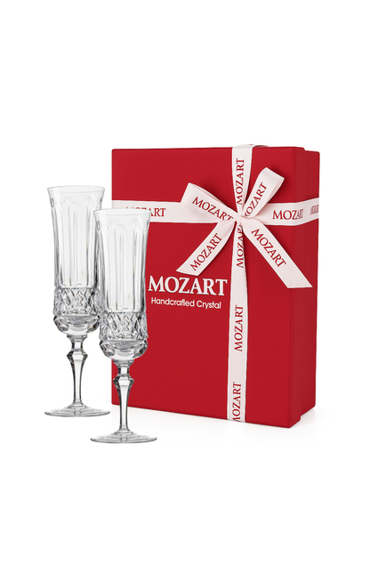 Licoreira de Cristal Flauta com Caixa Presente Mozart Crystal By
